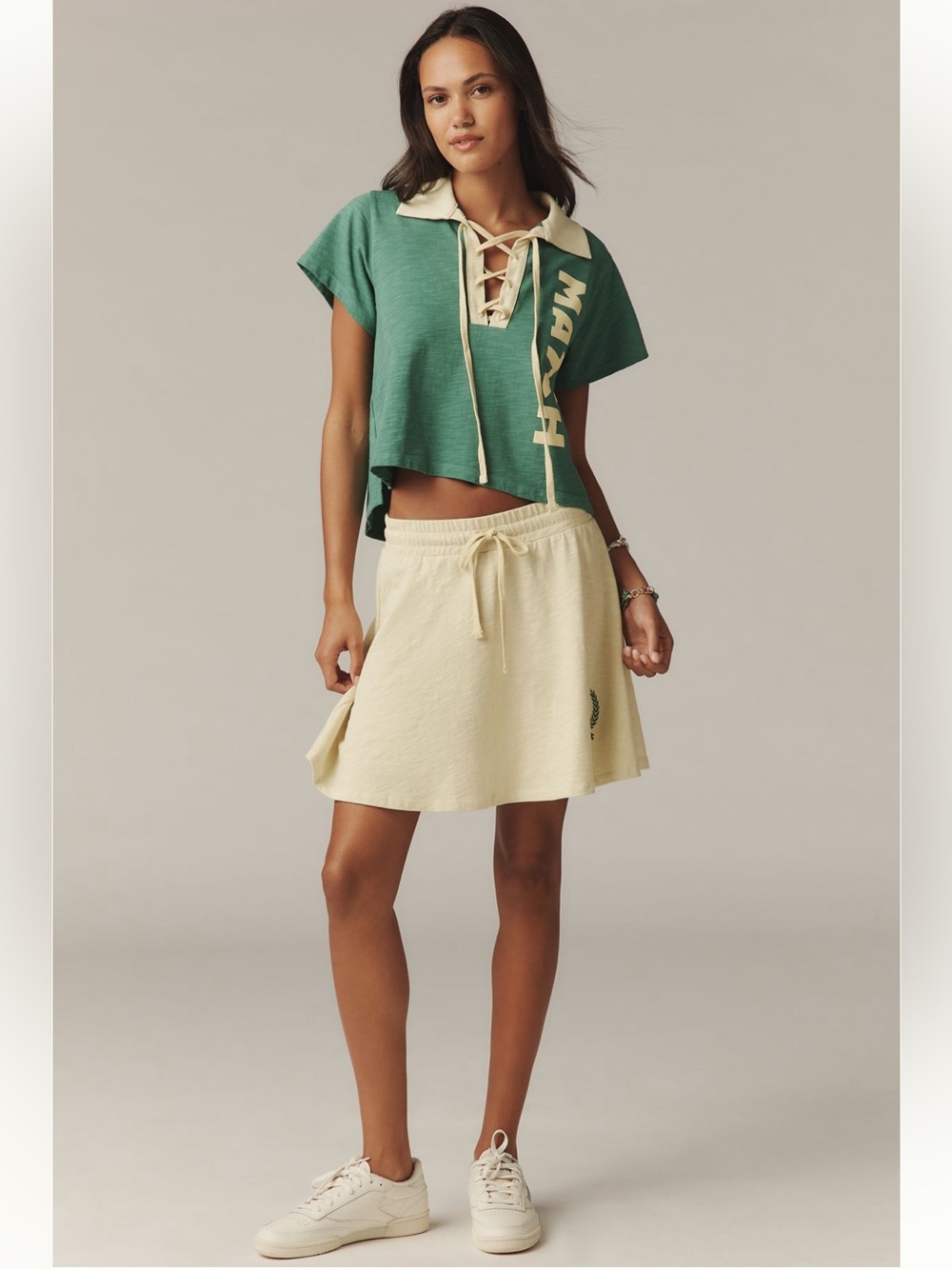 NWT Sundry Drawstring Mini Skirt - Picture 3 of 6